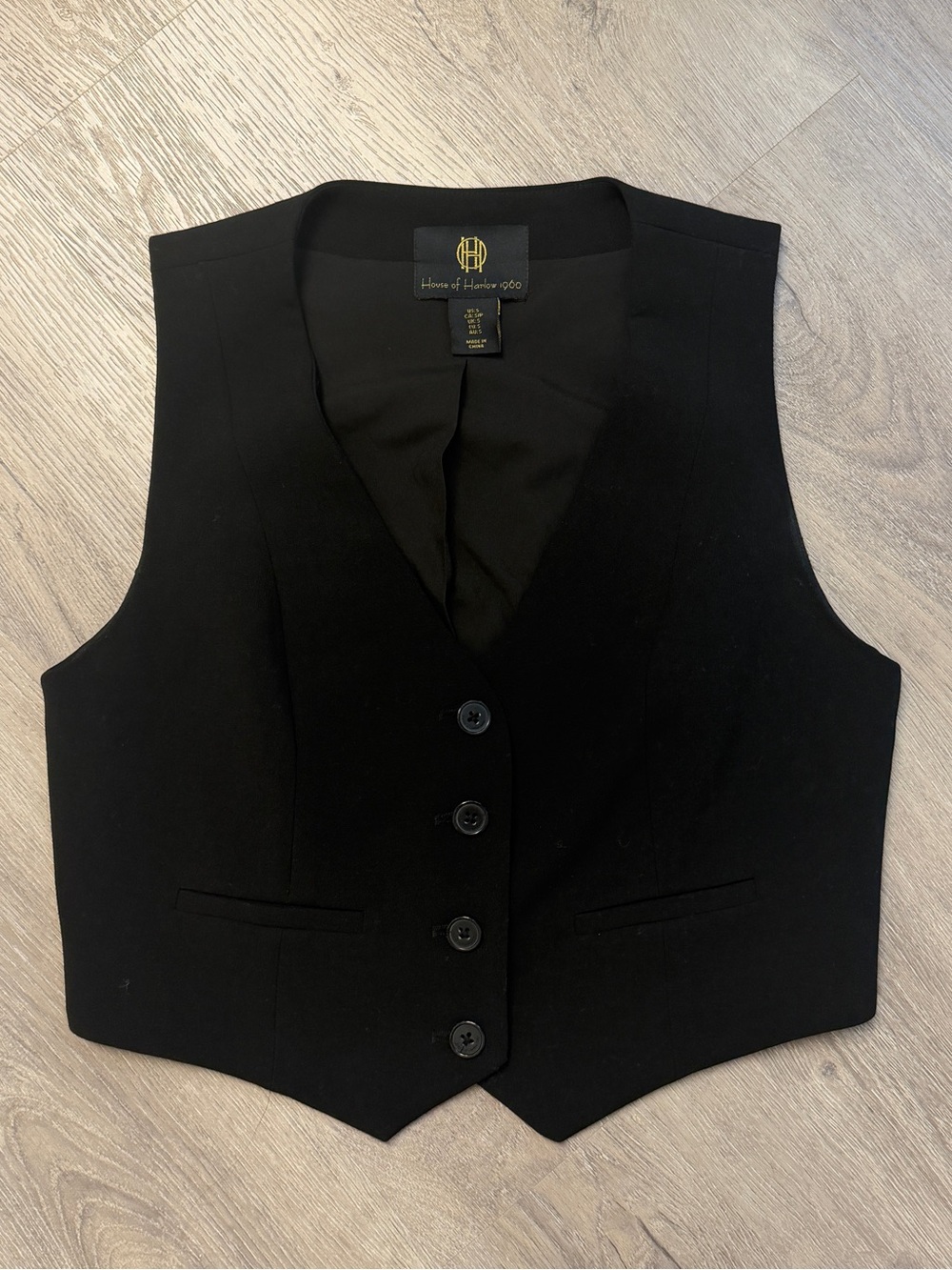 House of Harlow 1960 Black Women's Tailored Vest